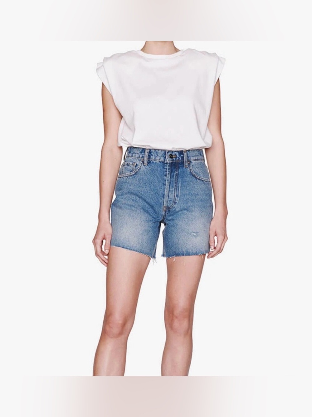 Anine Bing Kit Denim Shorts